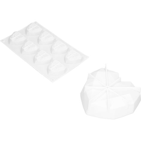 Ensemble de 2 moules en forme de cœur en silicone alimentaire pour la pâtisserie, le chocolat, le fondant et les mariages.
