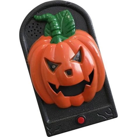 Décoration de chambre secrète de crâne d'horreur de porte de porte de citrouille d'Halloween (pas de batterie) (1/2)