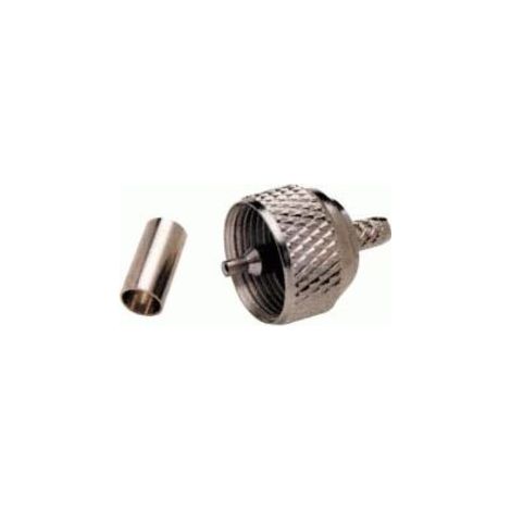 Conector UHF PL259 Cable RG58 Para Crimpar