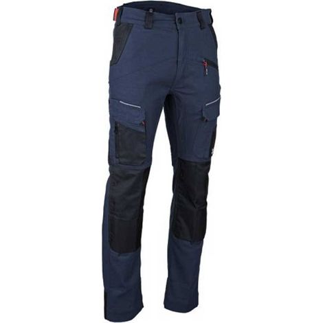 Pantalon taille haute multipoches marine/noir Stellaire - LMA - Couleur Marine/noir - Taille Vêtement 46