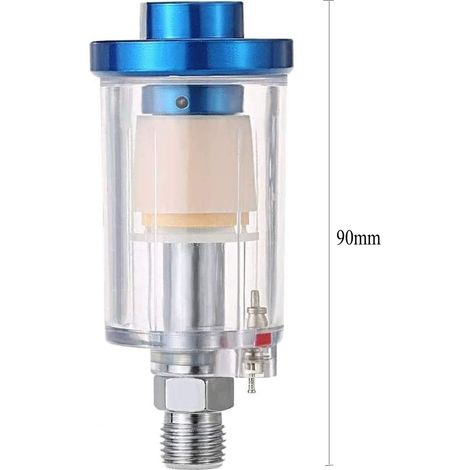 Séparateur d'eau à air comprimé 1/4", mini séparateur de filtre à air pour compresseur pistolet à peinture et autres outils pneumatiques (A) MNS (1/4)