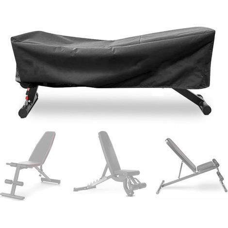 Housse de Protection Imperméable pour Banc de Musculation - Couverture Adjustable avec Cordon pour Banc de Poids, Chaise d'Exercice, Équipement Fitness (127x59x44 cm) (1/5)