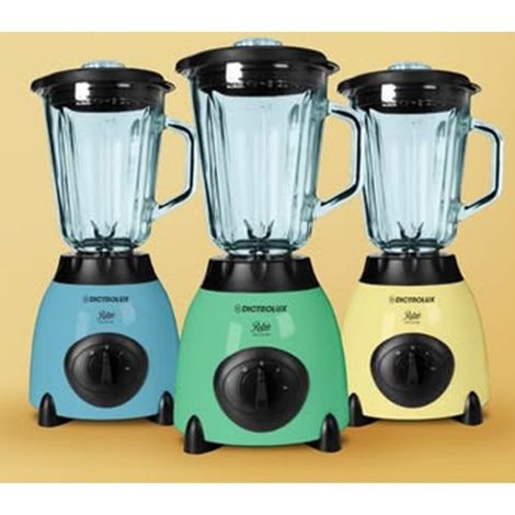 TrAdE Shop Traesio - Frullatore Elettrico Design Elegante Funzionale Retrò 400w 2 Velocità Brocca Vetro 1,5lt - (1/5)