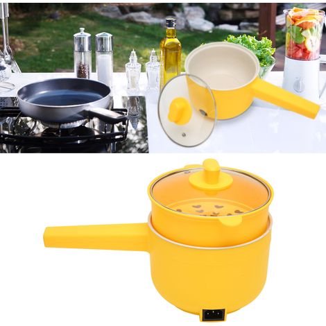 Cuisinière électrique multifonctionnelle 1,8 L avec longue poignée, interrupteur mécanique, double couche, usage domestique, norme britannique 220 V (1/5)