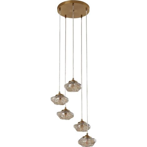 Lindby 'Piatra' in Beige da Vetro