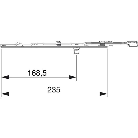 MACO MM Stulpverlängerung i.S. verlängerbar für Bodenschwelle 18L, L=235 mm (1/3)