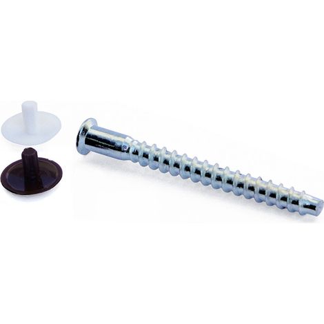 Viti di collegamento impronta esagonale + tappi - diam 5 x 50 mm - 16 pz