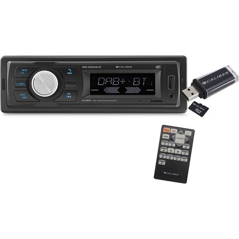 Autoradio Caliber RMD033DAB-BT 4x55 watts - DAB+ - Bluetooth 5.1 - USB-SD-MP3-AUX-FM - Télécommande