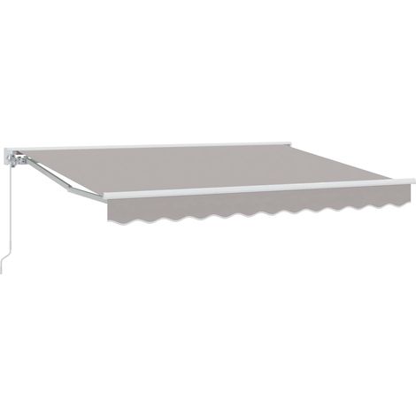 Tenda retrattile manuale Grigio Chiaro 3 x 2,5 m vidaXL (1/5)