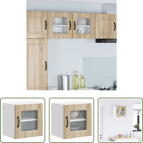 vidaXL Holzwerkstoff - Küchenschrank Kalmar Sonoma-Eiche 40 x 31 x 40 cm Holzwerkstoff (1/5)