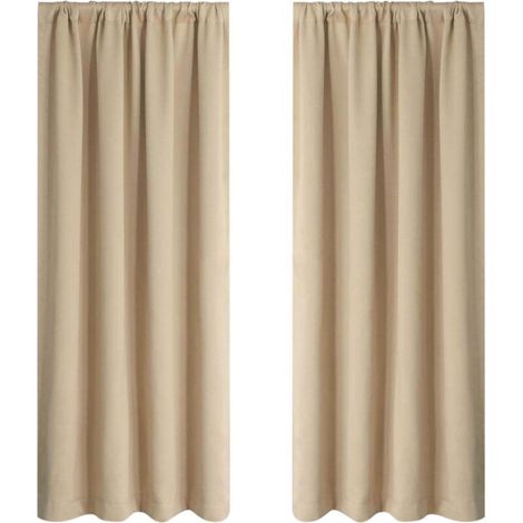 Rideaux Occultants pour Chambre et Salon - Isolants Thermiques Assombrissants - 37.8 x 53.9 Pouces (96x137cm)