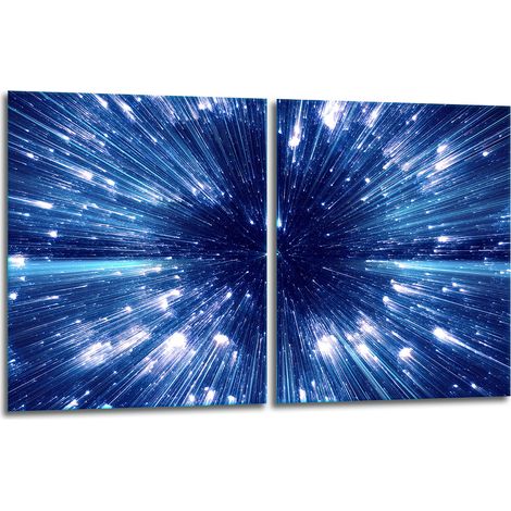 2 plaques de protection en verre pour cuisinière, espacement 40 x 52 cm (1/5)