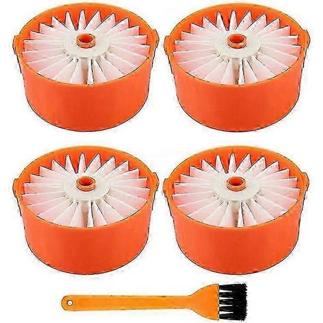 4er-Pack Filterelemente für BLACK + DECKER BSV2020G Akku-Staubsauger Zubehör SZRH