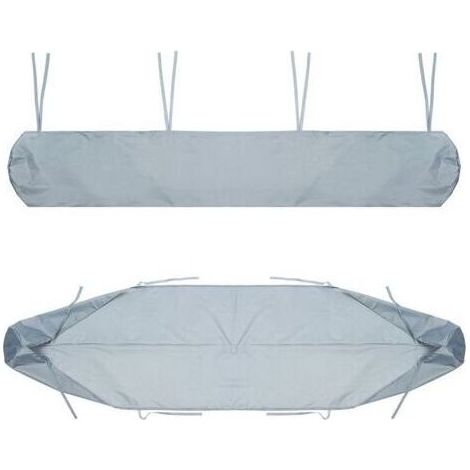 BRICOOMARKET Housse de protection pour auvent d'extérieur, argent 4 m/11,12 pieds, housse de protection pour auvent de terrasse, housse de store enrouleur rétractable, tissu Oxford étanche à la poussi (1/5)