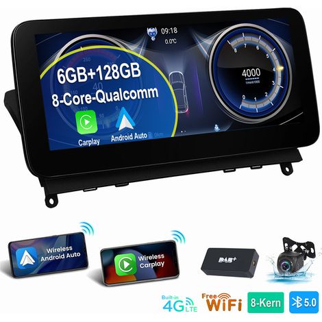 Autoradio 8 cœurs Android 14 pour Mercedes Benz Classe C W204 S204 NTG 4.0 6+128G+DAB+CAM (1/5)