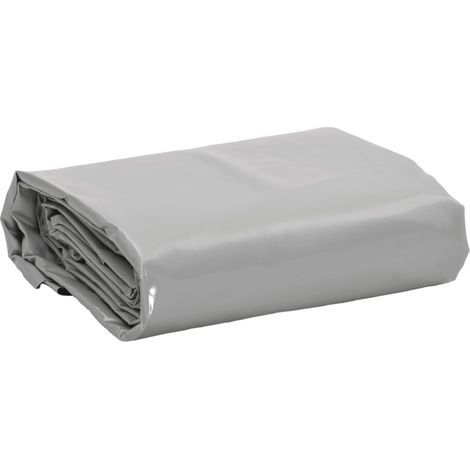Bâche grise 1,5 x 2 m 650 g/m² (1/5)