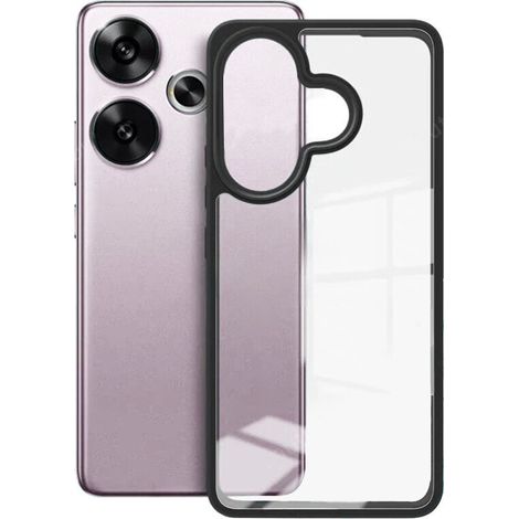Funda para Xiaomi Redmi 13, Fusion Hybrid, Transparente / Negra (1/3)
