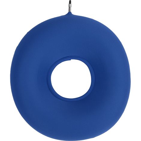 Coussin Anti-Escarres Gonflable pour Personnes Âgées - Anneau Ergonomique - Bleu (1/5)