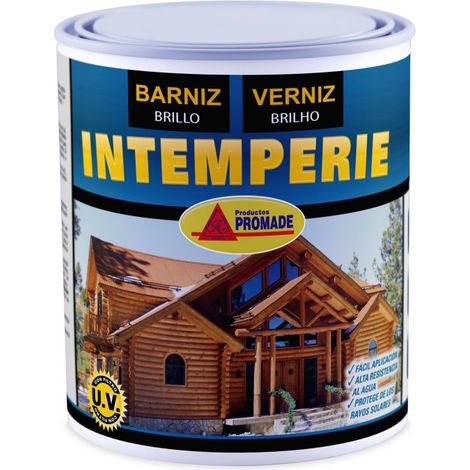 Barniz madera intemperie brillo 750 ml abeb104 promade
