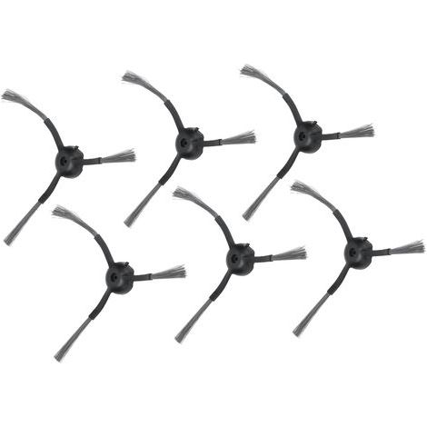 LiebeWH Brosse Latérale d'aspirateur, Brosse Latérale d'aspirateur, Brosse Latérale de Balayeuse, Brosse Latérale Résistante à l'usure, 6 Pièces pour Le Bureau pour VIOMI 11/S9 (1/5)