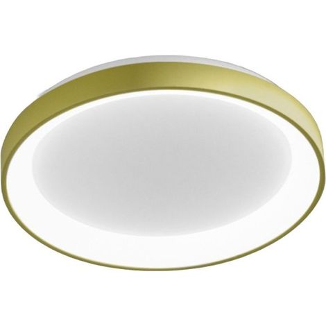 Plafonnier moderne en aluminium acrylique vert gea luce krizia pp fkrpv1 led