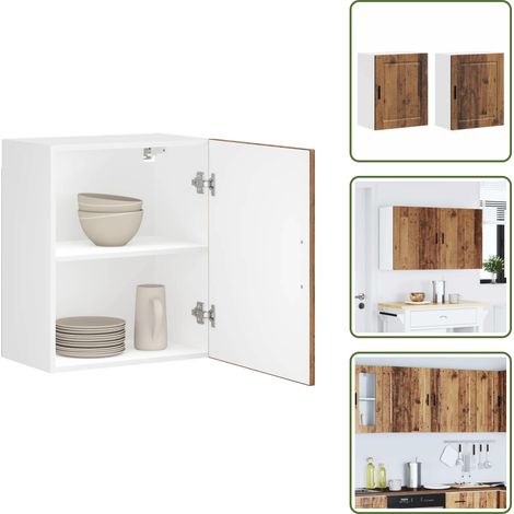 Armadi in truciolato - vidaXL Pensili da Cucina 2 pz Porto Legno Antico in Legno Multistrato - Armadi per cucina