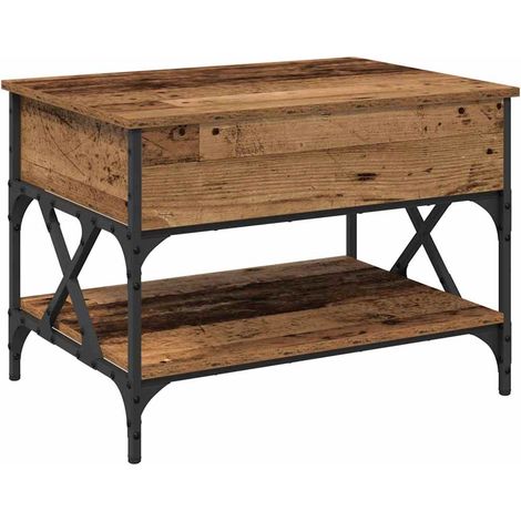 Maison Exclusive - Mesa de Café Madera Vieja 70x50x50cm Madera co