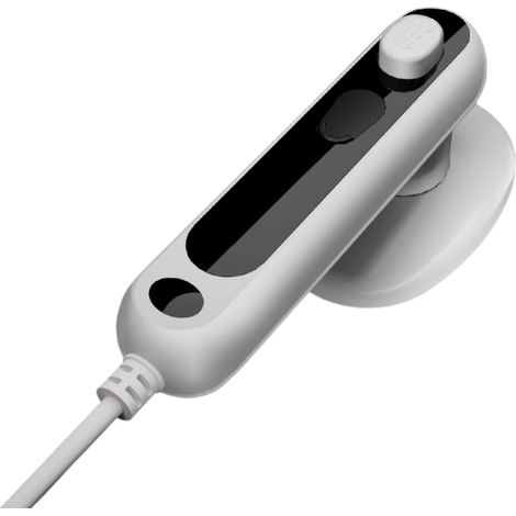 Fer à vapeur portatif, réservoir d'eau compact de 80 ml, 19,3 x 7,1 cm, idéal pour les voyages et la maison, blanc