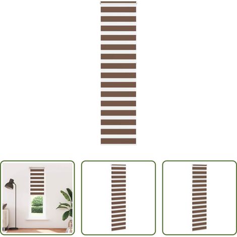 Jalousie -  Doppelrollo Braun 60x230 cm Stoffbreite 55,9 cm Polyester (1/5)