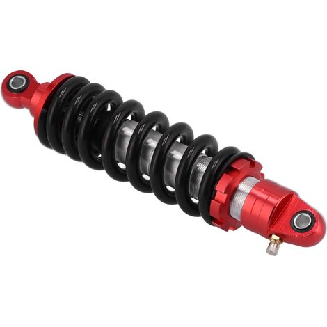 Universeller 11,4-Zoll-Stoßdämpfer, einstellbare Hinterradaufhängung, Dämpfung für Motorrad, Quad, Go-Kart, schwarz/rot (1/5)