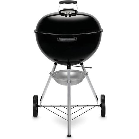 Barbecue a carbone - Weber - Original Kettle - Ø57 cm - Termometro integrato - Acciaio smaltato - Valvola di ventilazione - 9 coperti - Nero