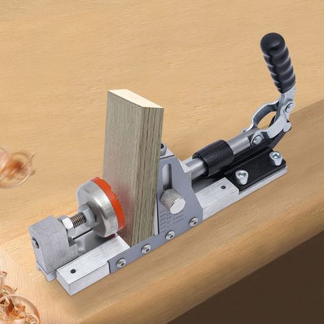 Bewegliche Taschenloch System - Taschenlochbohrlehre, Pocket Hole Jig, Bohrlehre Bohrschablone, Doppeltaschenloch Jig Kit, Taschenlocher, Verstellbare Tiefe