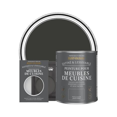 Peinture pour Meubles de Cuisine, Finition Satinée - Magie noire (1/2)