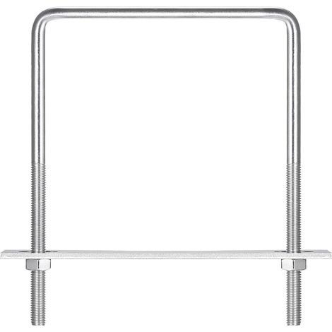 Carré U-Boulons, 2 Ensembles 152mm(5.98") Interne Largeur 200mm Longueur M10 304 Inox Acier U Pince Boulon avec Écrous et Plates, pour Remorque Bateau (1/5)