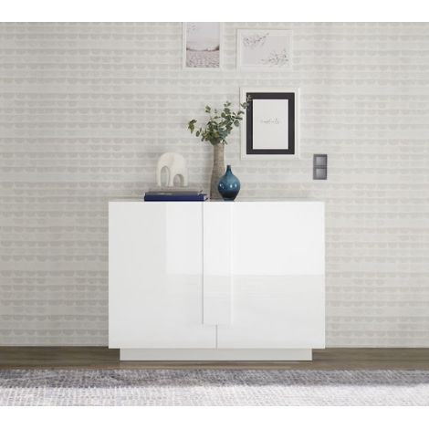 Buffet Jupiter 2 portes – Blanc brillant (1/3)