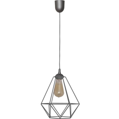 Helam KARO Plafonnier Wire Frame Gris 24cm