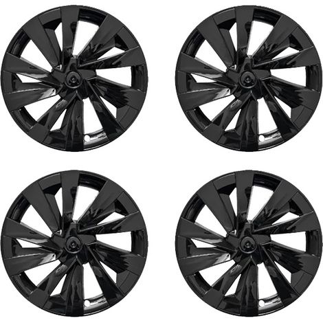 Radkappen, robustes ABS-Material, einfache Schnappmontage, 2803 Glanzschwarz, Tesla-e, Model Y Juniper-e, 19 Zoll 2025–2026-e (1/2)