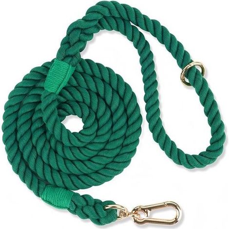 Correa para perros de algodón trenzado,apta para perros pequeños,medianos y grandes (1/5)