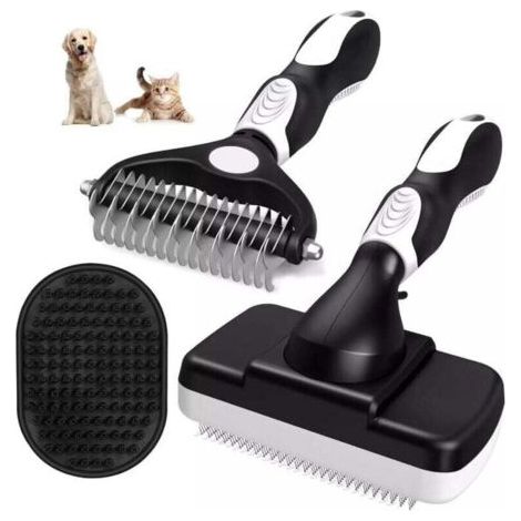 Hundebürste, Langhaar-Hundebürste, Anti-Haarbürste, Bürste für langhaarige Hunde, Katzenkamm, Reduziert Haarausfall um 90 %