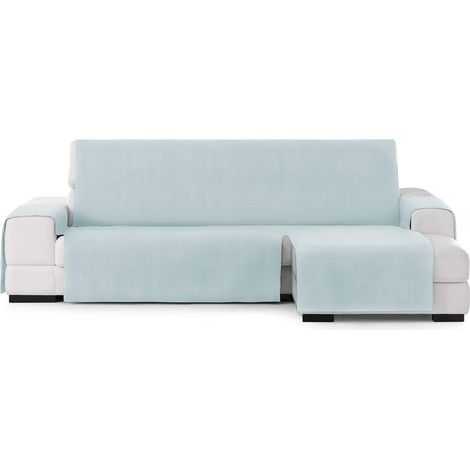 Practica salvadivano con penisola 240cm destra vista frontale Levante colore 04-aqua marina (1/4)
