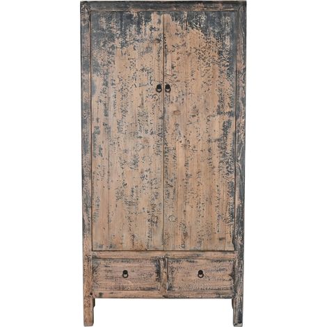 Armario Olmo Macizo 100X50X200 2 Pue 2 Caj (1/5)