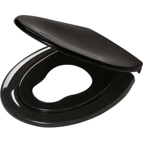 Tiger Tulsa Abattant WC avec siège enfant - Thermoplast - Noir