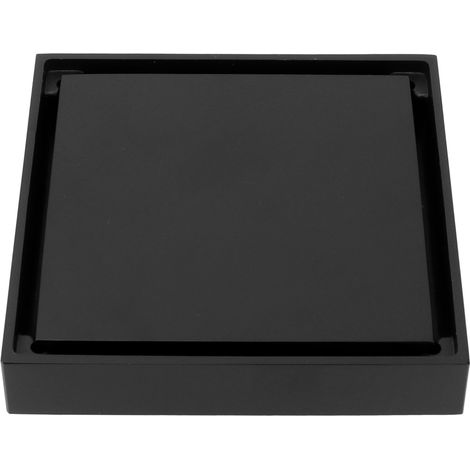 Bonnie de douche en cuivre noir 10x10cm, siphon sol inoxydable pour cuisine, salle de bain, balcon - filtre anti-odeurs (1/5)