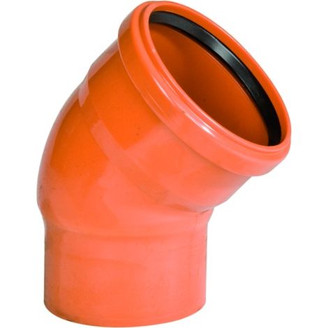 CURVA RIDOTTA 45° AD INNESTO IN PVC CON GUARNIZIONE SERIE SITECH+ ø100/110 WAVIN ITALIA S.P.A. (1/2)