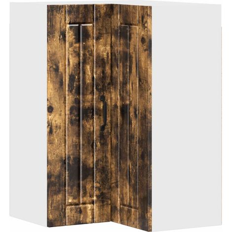 Maison Exclusive - Mobile angolare per parete LUCCA Rovere Fumo 57 x 57 x 80 cm