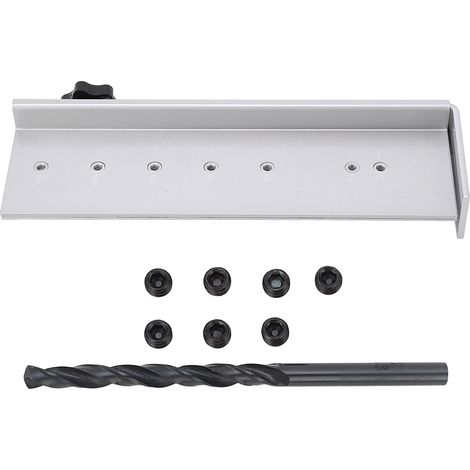 Verstellbarer 7-Loch-Bohrstempel aus Aluminiumlegierung, 2-stufig ausziehbarer Positionierer für Schränke (1/5)