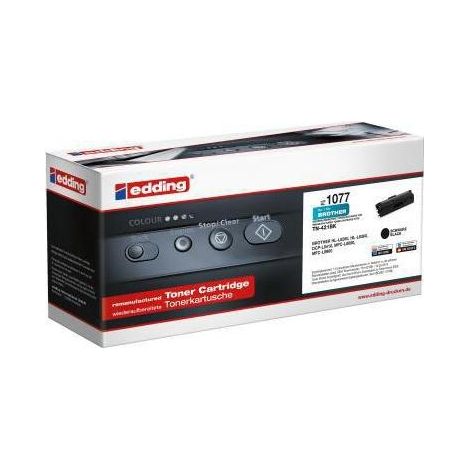 Toner kein Originalzubehör Kompatibel mit: Brother TN-421BK EDD-1077 ca. 3.000 Seiten schwarz (1/2)