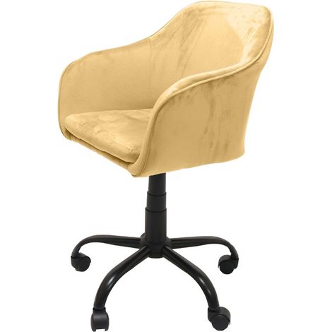 MARLIN - Design Drehsessel - 79-89x57x46 - Gelb (1/2)