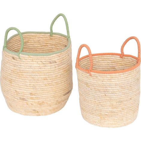 2 cestas Wild beige - Atmosphera créateur d'intérieur