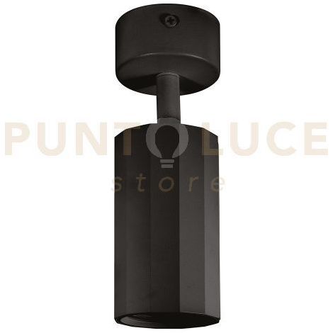 GFA1601 SPOT DA SOFFITTO  IN ALLUMINIO 1 LUCE ATTACCO GU10 IP20 NERO SATINATO ORIENTABILE